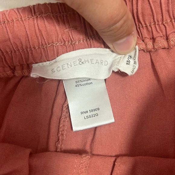 Scene & Heard light red Kids/boy shorts size 10-12 - Picture 2 of 5